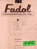 Fadal-Fadal VMC CNC88, Users Manual 1995-CNC 88-01